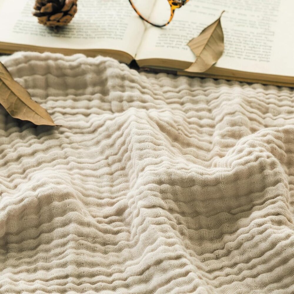 Cotton Throw Blanket, Gifts for Women - Picture 1 of 10